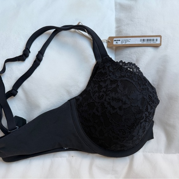 SKIMS Black Lace T-Shirt Bra 36 D (New with Tags) - Picture 4 of 5